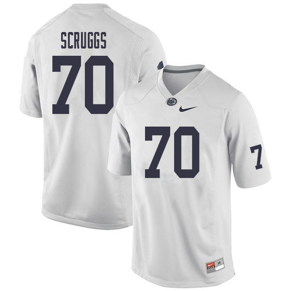 NCAA Nike Men's Penn State Nittany Lions Juice Scruggs #70 College Football Authentic White Stitched Jersey YQT2398TB